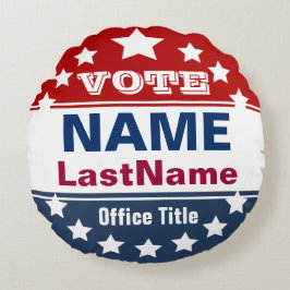 Almofada Redonda Travesseiro de Campanha Personalizado