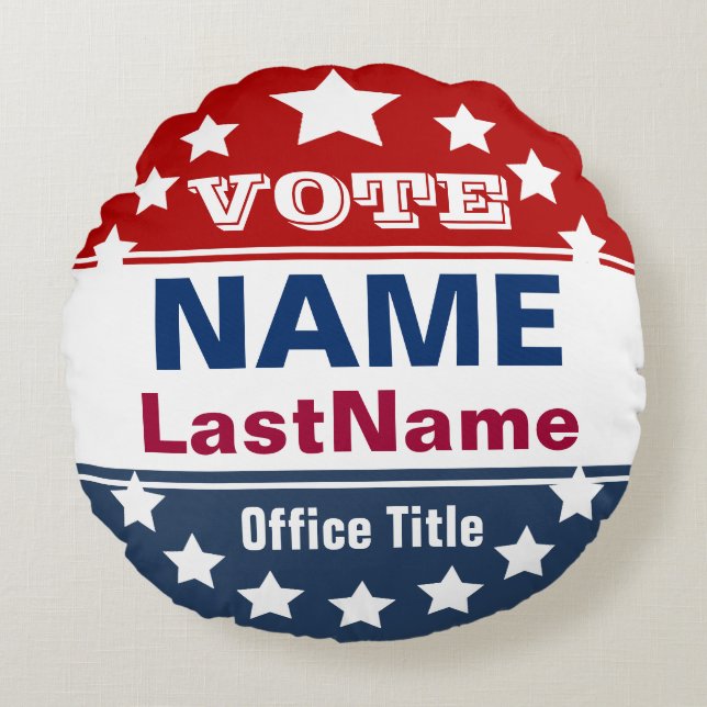 Almofada Redonda Travesseiro de Campanha Personalizado (Frente)