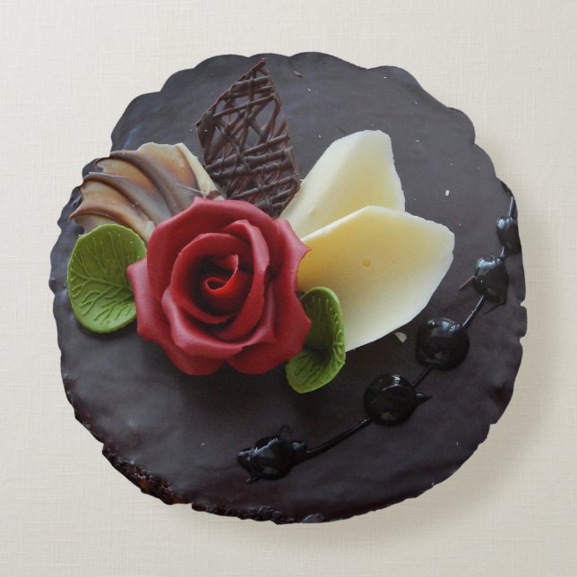 Almofada Redonda travesseiro de chocolate (Frente)