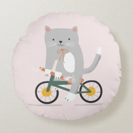 Almofada Redonda Travesseiro de ciclismo de gato