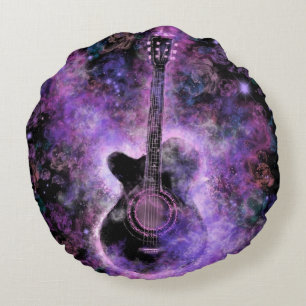 Almofada Redonda Travesseiro de guitarra