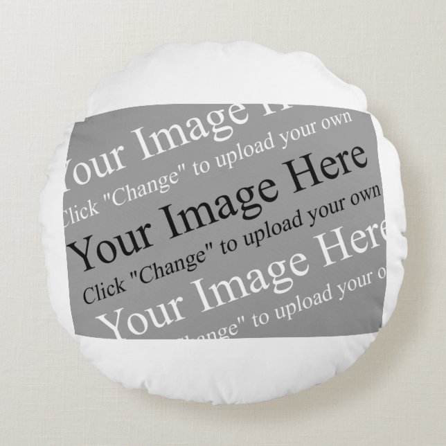 Almofada Redonda Travesseiro de Imagem Personalizada (Frente)