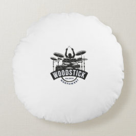 Almofada Redonda Travesseiro de madeira