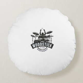Almofada Redonda Travesseiro de madeira