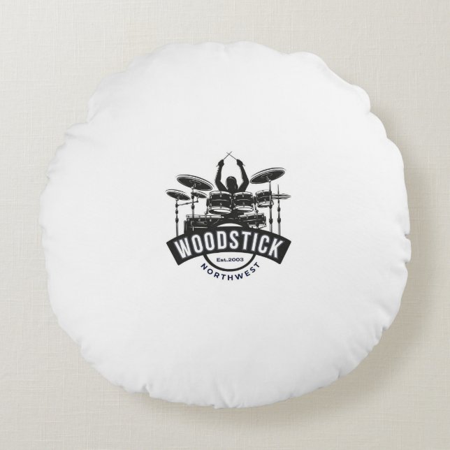 Almofada Redonda Travesseiro de madeira (Frente)