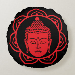Almofada Redonda Travesseiro de Meditação de Cabeça de Buda
