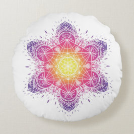 Almofada Redonda Travesseiro de Meditação | mandala | metatrão