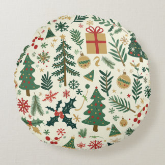 Almofada Redonda Travesseiro de Natal, Cushion Round