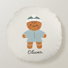 Almofada Redonda Travesseiro de Natal personalizado do Gingerpão