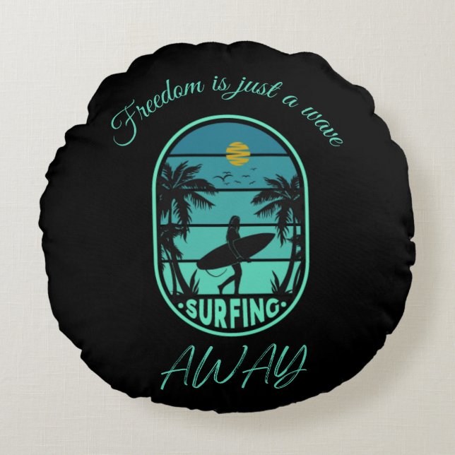 Almofada Redonda travesseiro de navegação personalizado (Frente)