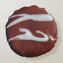 Almofada Redonda Travesseiro de rosquinha de chocolate