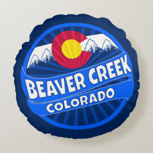 Almofada Redonda Travesseiro de ruptura da montanha Beaver Creek Co
