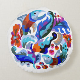 Almofada Redonda Travesseiro de Salmão Samchykivka