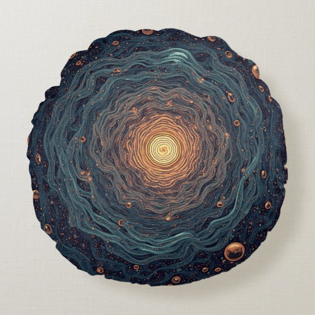 Almofada Redonda Travesseiro de Sonho de Stargazer (Frente)