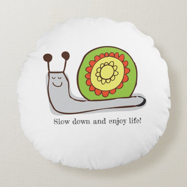 Almofada Redonda Travesseiro de vela personalizado (Frente)