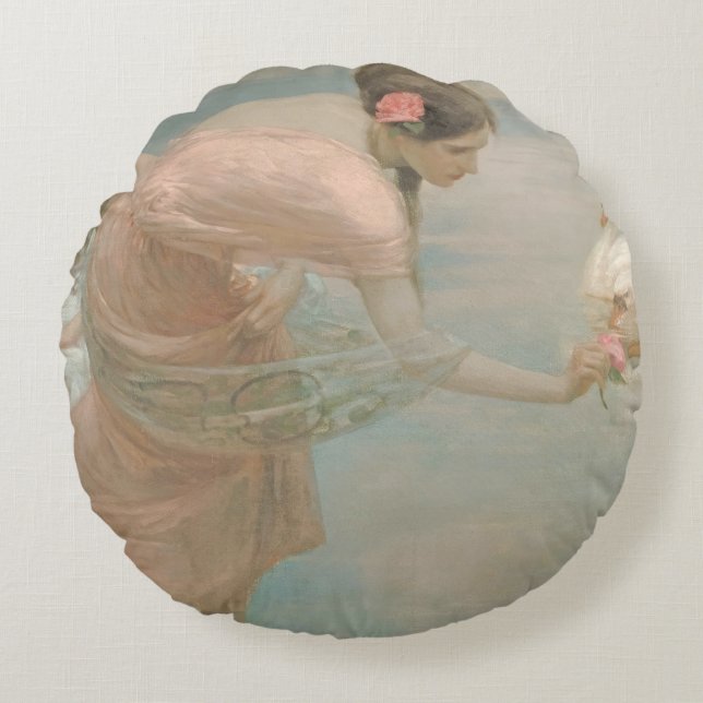 Almofada Redonda Travesseiro decorativo (Frente)