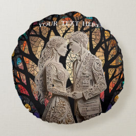 Almofada Redonda Travesseiro decorativo