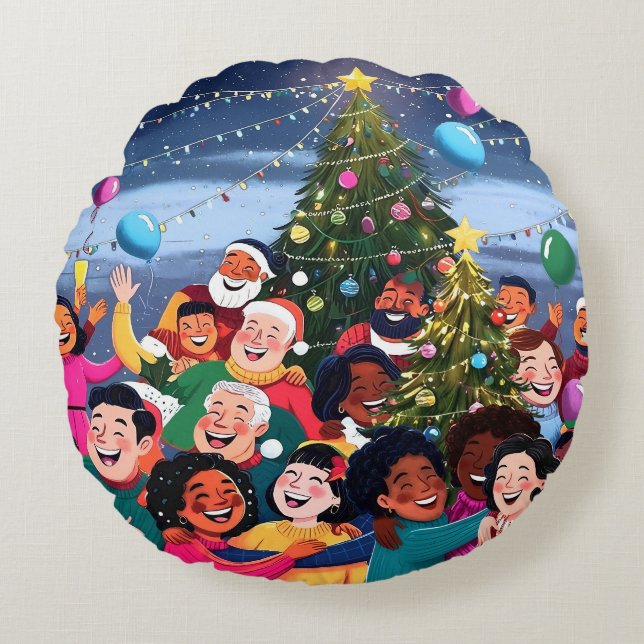 Almofada Redonda Travesseiro decorativo (Frente)