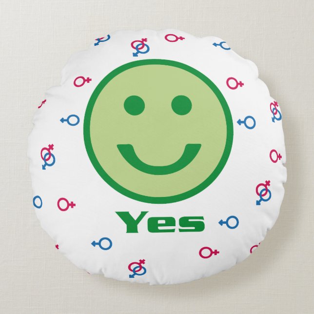 Almofada Redonda Travesseiro decorativo (Frente)