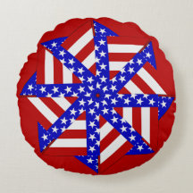 TRAVESSEIRO DECORATIVO 6 RONDAS Flag-Teabag USA