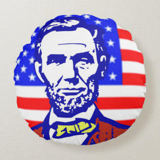ALMOFADA REDONDA TRAVESSEIRO DECORATIVO ABE LINCOLN 3
