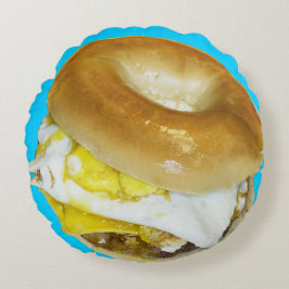 Almofada Redonda Travesseiro decorativo BAGEL 6