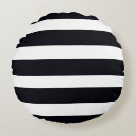 Almofada Redonda Travesseiro decorativo Chic Modern Black & White S