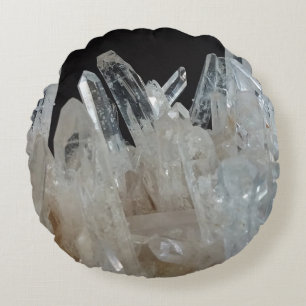 Almofada Redonda Travesseiro decorativo Cluster Crystal Energy Quar