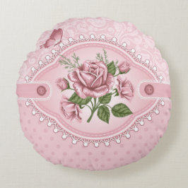 Almofada Redonda Travesseiro decorativo de algodão floral redondo