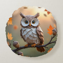 Travesseiro decorativo de Cozy Autumn Origami Owl