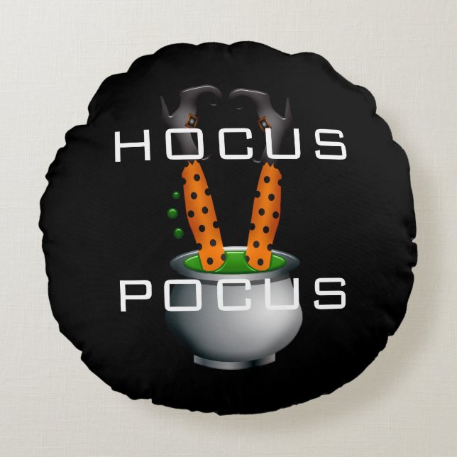 Almofada Redonda Travesseiro decorativo de Halloween (Frente)