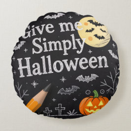 Almofada Redonda Travesseiro Decorativo de Halloween Fofo