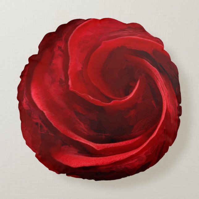 Almofada Redonda Travesseiro decorativo de poliéster brutado de bel (Frente)