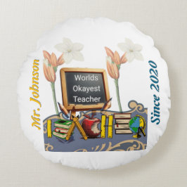 Almofada Redonda Travesseiro decorativo de Professores mais Okayer 