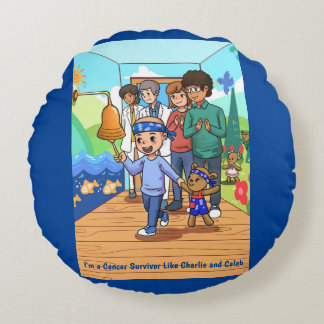 Almofada Redonda Travesseiro decorativo de Quimio Redondo de Sobrev