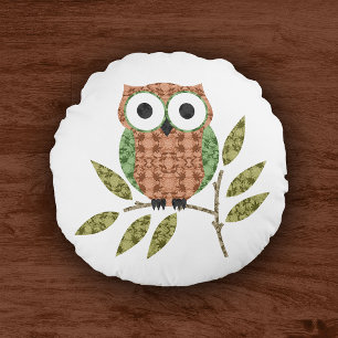 Almofada Redonda Travesseiro decorativo decorativo bonito verde da