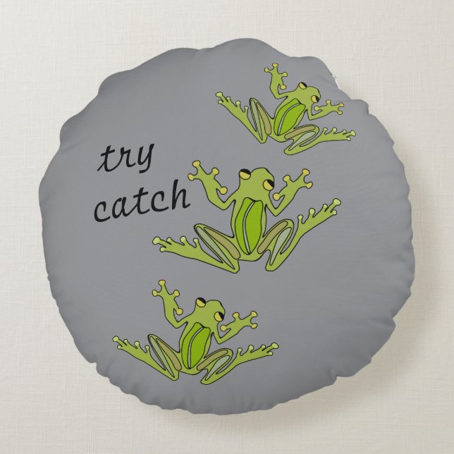 Almofada Redonda TRAVESSEIRO DECORATIVO e SAPO (Verso)