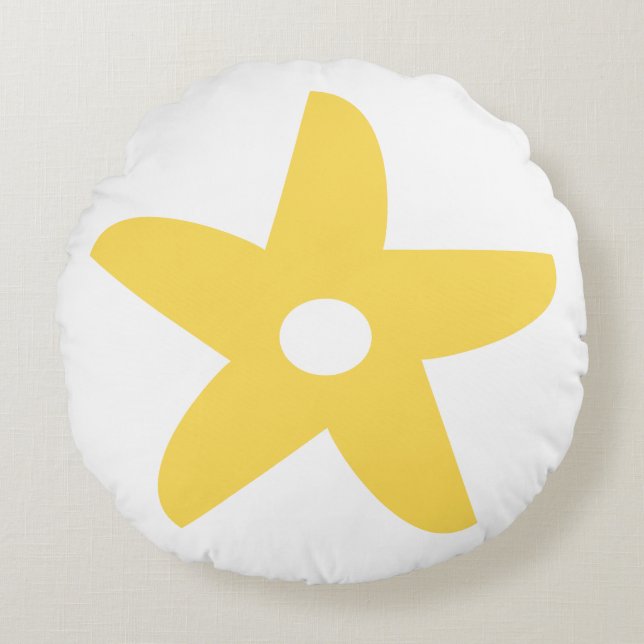 Almofada Redonda Travesseiro decorativo Engraçado (Frente)