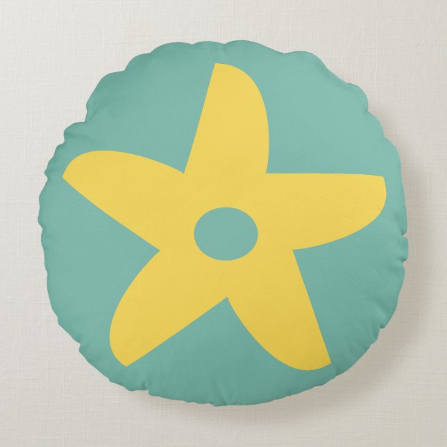 Almofada Redonda Travesseiro decorativo Engraçado (Frente)