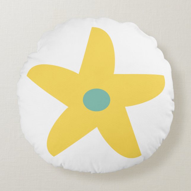 Almofada Redonda Travesseiro decorativo Engraçado (Frente)