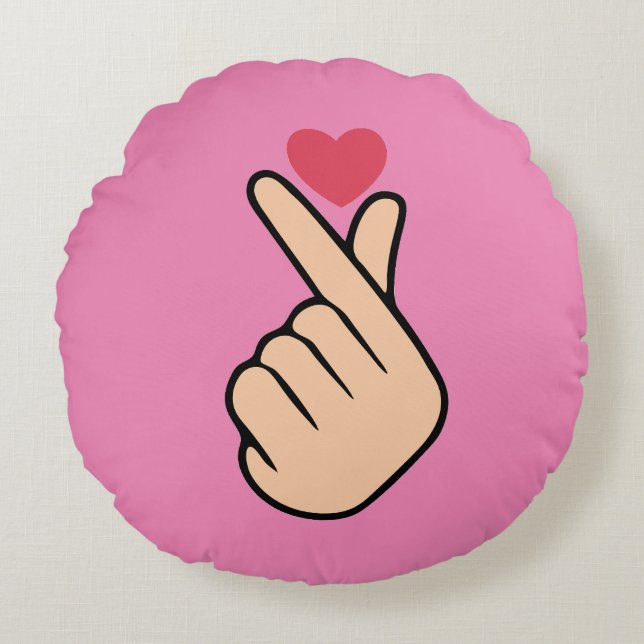 Almofada Redonda Travesseiro decorativo K-pop (Frente)