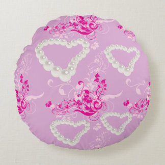 Almofada Redonda Travesseiro decorativo Mauve de Rocha Floral Cor-d