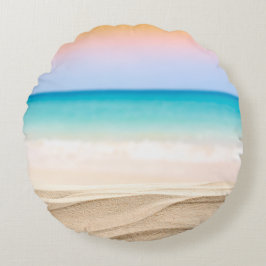 Almofada Redonda Travesseiro Decorativo Minimalista Moderno – Pôr d