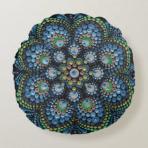 Travesseiro decorativo Peacock Dot Mandala