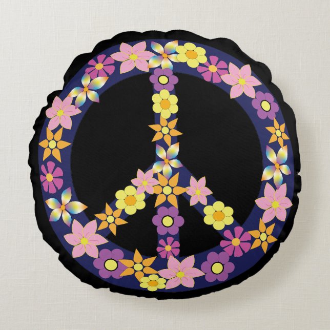 Almofada Redonda Travesseiro decorativo redondo (Frente)