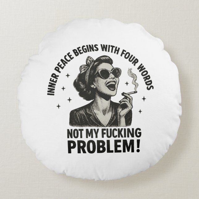 Almofada Redonda Travesseiro decorativo redondo (Frente)