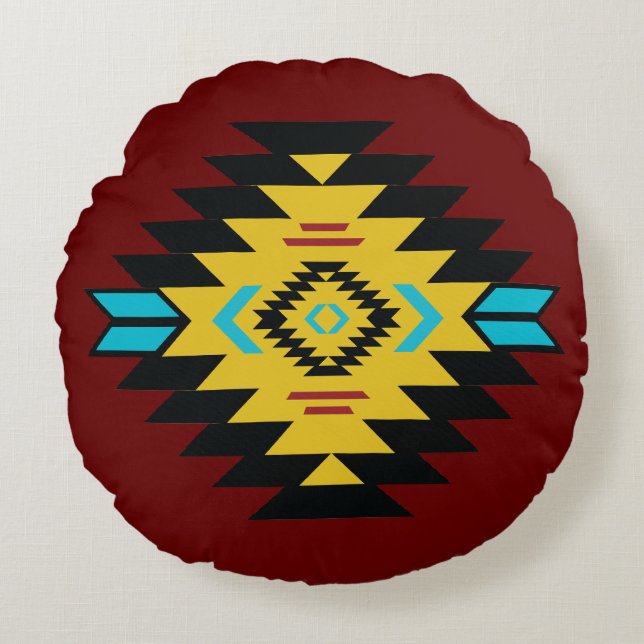 Almofada Redonda Travesseiro decorativo redondo (Frente)