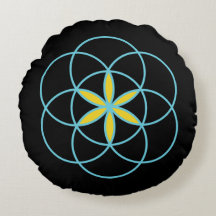 Travesseiro decorativo redondo