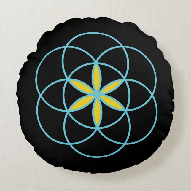 Almofada Redonda Travesseiro decorativo redondo (Frente)