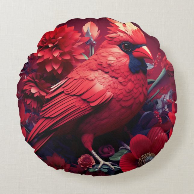 Almofada Redonda Travesseiro decorativo redondo (16") (Frente)